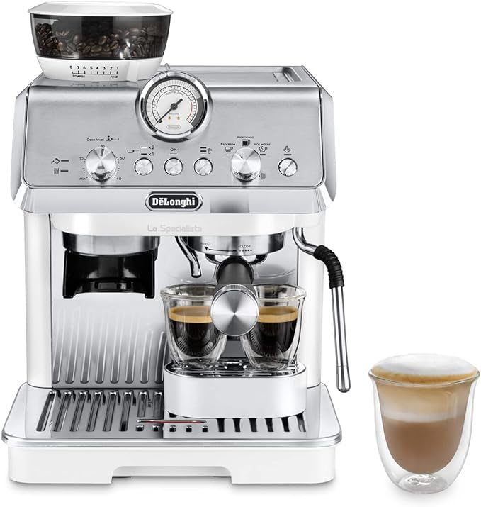 De'Longhi La Specialista Arte Evo EC9255.T Espresso Siebträgermaschine, mit Cold Brew-Funktion, mit Professioneller Milchaufschäumdüse, Sensor-Mahlwerk-Technologie, inkl. Barista-Kit, 1450W, Titan