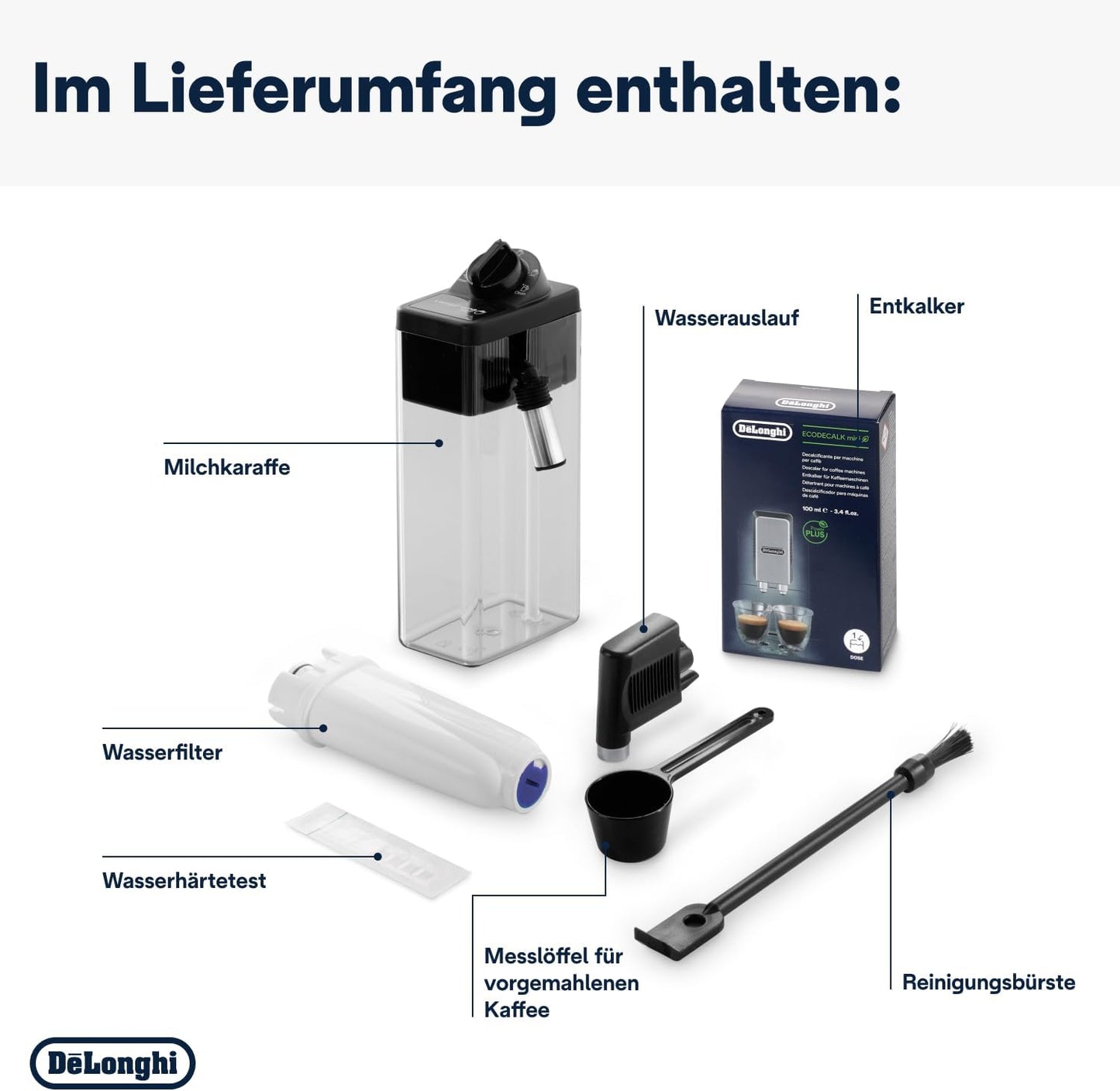 De'Longhi Dinamica Plus ECAM382.70.B, Kaffeevollautomat für Kaffeebohnen, Cappuccino-Maschine mit LatteCrema Hot, Espresso-Maschine mit 18 Rezepten, 3,5-Zoll TFT-Display, 1450W, Schwarz