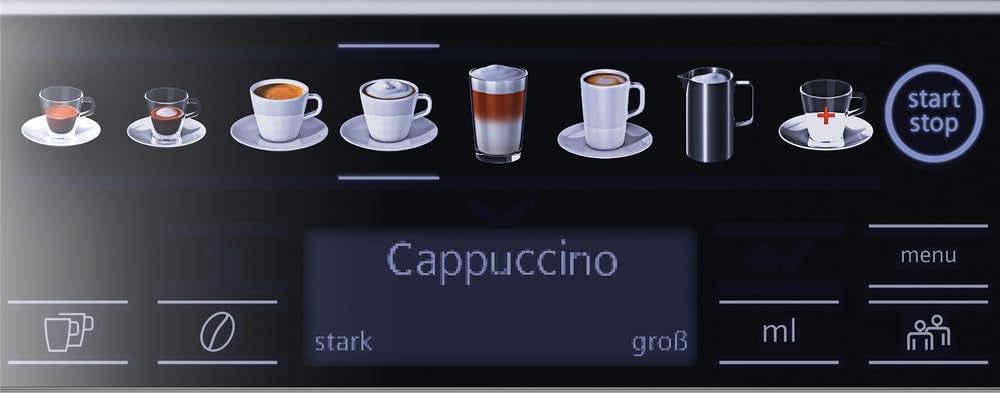 Siemens Kaffeevollautomat EQ.6 plus s300 TE653501DE, für viele Kaffeespezialitäten,Milch-Aufschäumdüse,Keramikmahlwerk,Doppeltassenfunktion, Antikalk, automatische Dampfreinigung, 1500 W, Silber, Grau