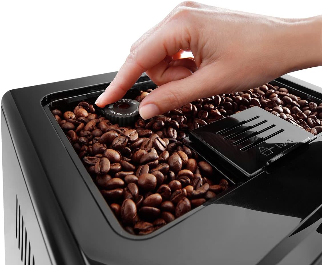 De'Longhi Eletta Evo ECAM 46.860.B Kaffeevollautomat mit LatteCrema Milchsystem, Cappuccino und Espresso auf Knopfdruck, LCD Display und Sensor-Touch-Tasten, schwarz