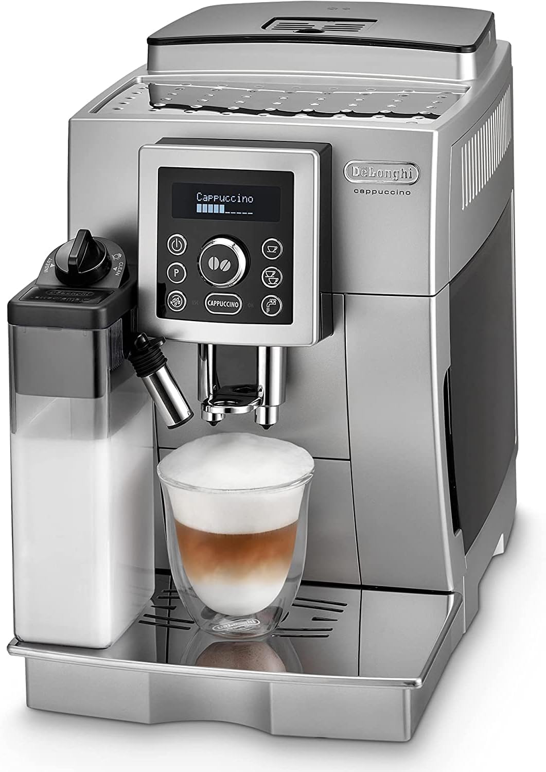 De’Longhi Perfecta Evo ESAM420.40.B Kaffeevollautomat mit LatteCrema Milchsystem, Cappuccino & Espresso auf Knopfdruck, großes LCD-Farbdisplay, Kaffeekannenfunktion, 0.25 kilograms, schwarz