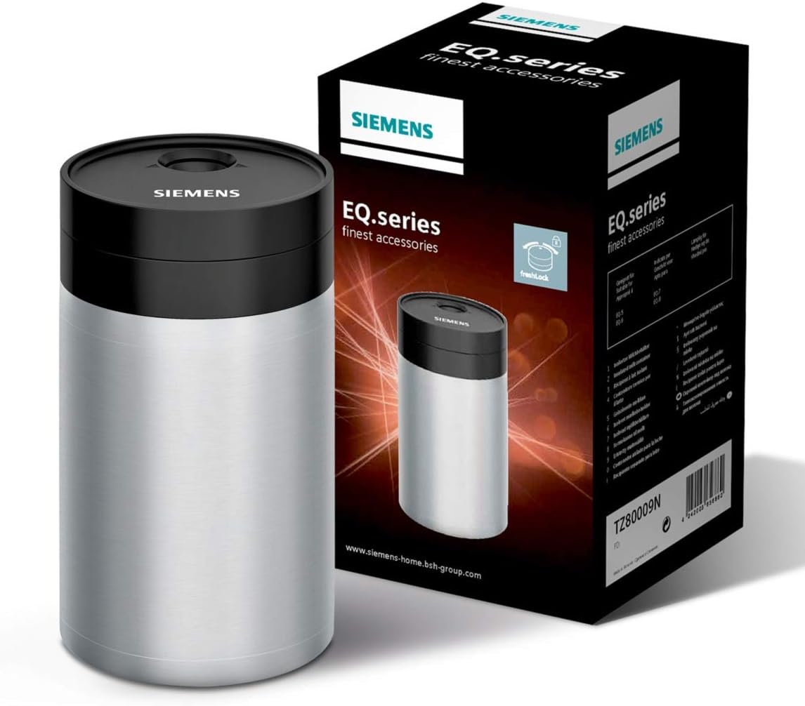 Siemens Kaffeevollautomat EQ.6 plus s300 TE653501DE, für viele Kaffeespezialitäten,Milch-Aufschäumdüse,Keramikmahlwerk,Doppeltassenfunktion, Antikalk, automatische Dampfreinigung, 1500 W, Silber, Grau
