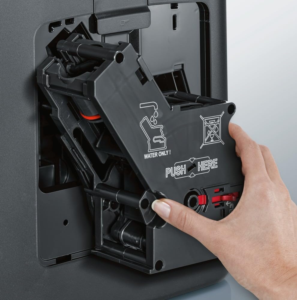 Siemens Kaffeevollautomat EQ.6 plus s300 TE653501DE, für viele Kaffeespezialitäten,Milch-Aufschäumdüse,Keramikmahlwerk,Doppeltassenfunktion, Antikalk, automatische Dampfreinigung, 1500 W, Silber, Grau