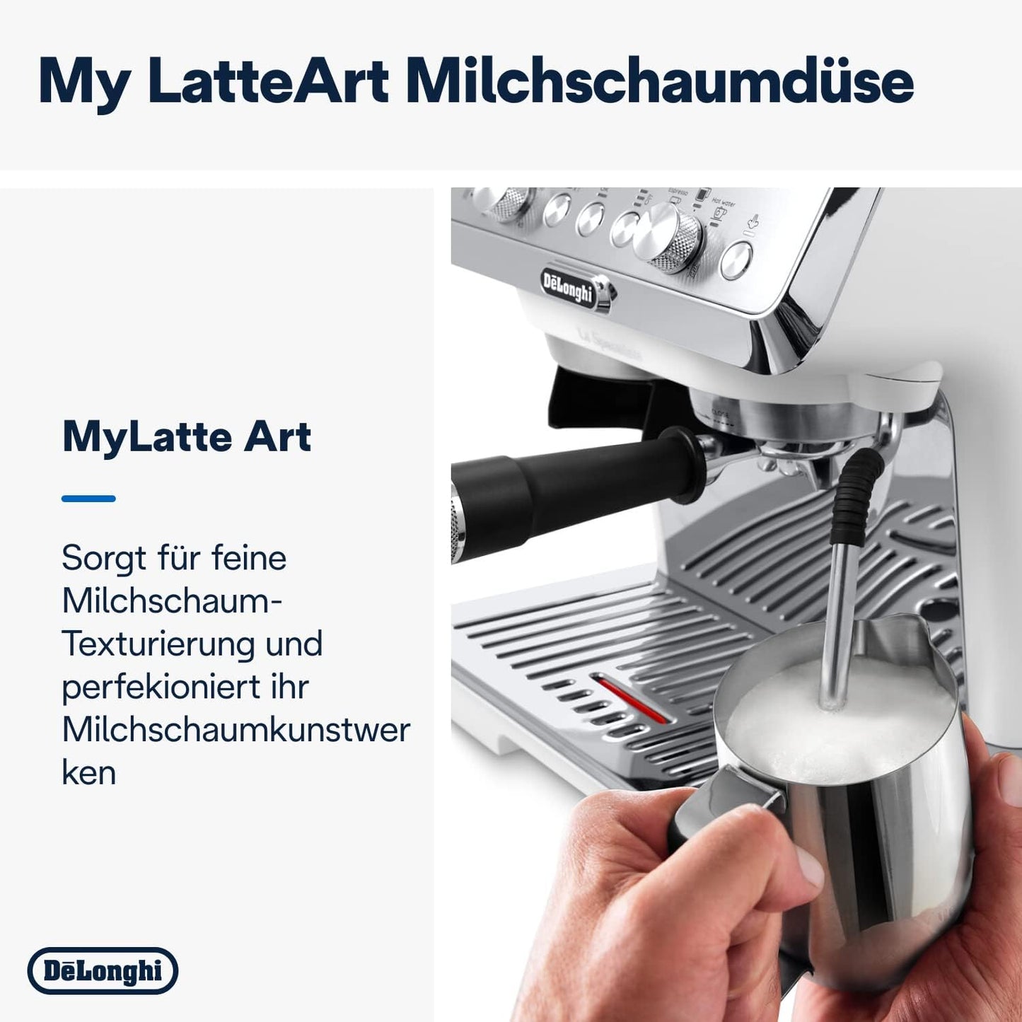 De'Longhi La Specialista Arte Evo EC9255.T Espresso Siebträgermaschine, mit Cold Brew-Funktion, mit Professioneller Milchaufschäumdüse, Sensor-Mahlwerk-Technologie, inkl. Barista-Kit, 1450W, Titan