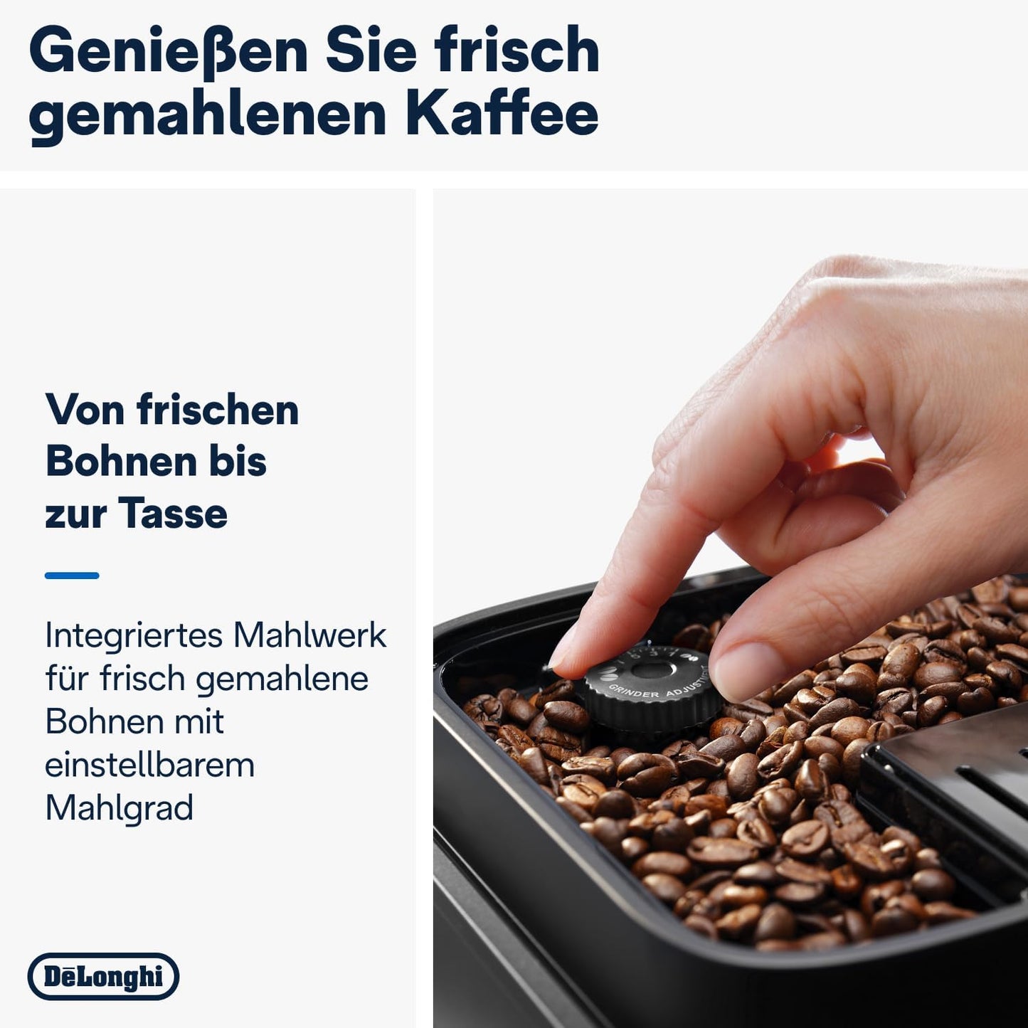 De'Longhi Magnifica Plus ECAM322.70.SB Kaffeevollautomat mit LatteCrema-Milchsystem für Automatischen Cappuccino, Full-Touch-Farbdisplay, Extra Shot-Funktion, x2-Funktion, 1450W, Silber/Schwarz