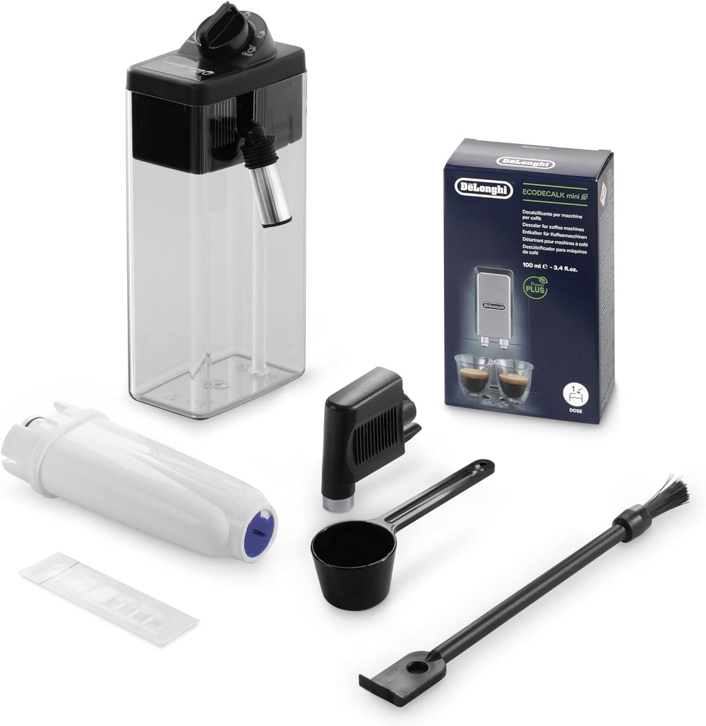 De'Longhi Dinamica Plus ECAM382.70.B, Kaffeevollautomat für Kaffeebohnen, Cappuccino-Maschine mit LatteCrema Hot, Espresso-Maschine mit 18 Rezepten, 3,5-Zoll TFT-Display, 1450W, Schwarz