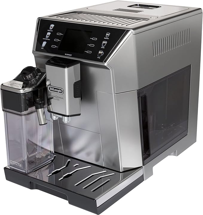 De'Longhi PrimaDonna Class ECAM 550.65.W Kaffeevollautomat mit LatteCrema Milchsystem, Cappuccino und Espresso auf Knopfdruck, 3,5 Zoll TFT Farbdisplay und App-Steuerung, weiß