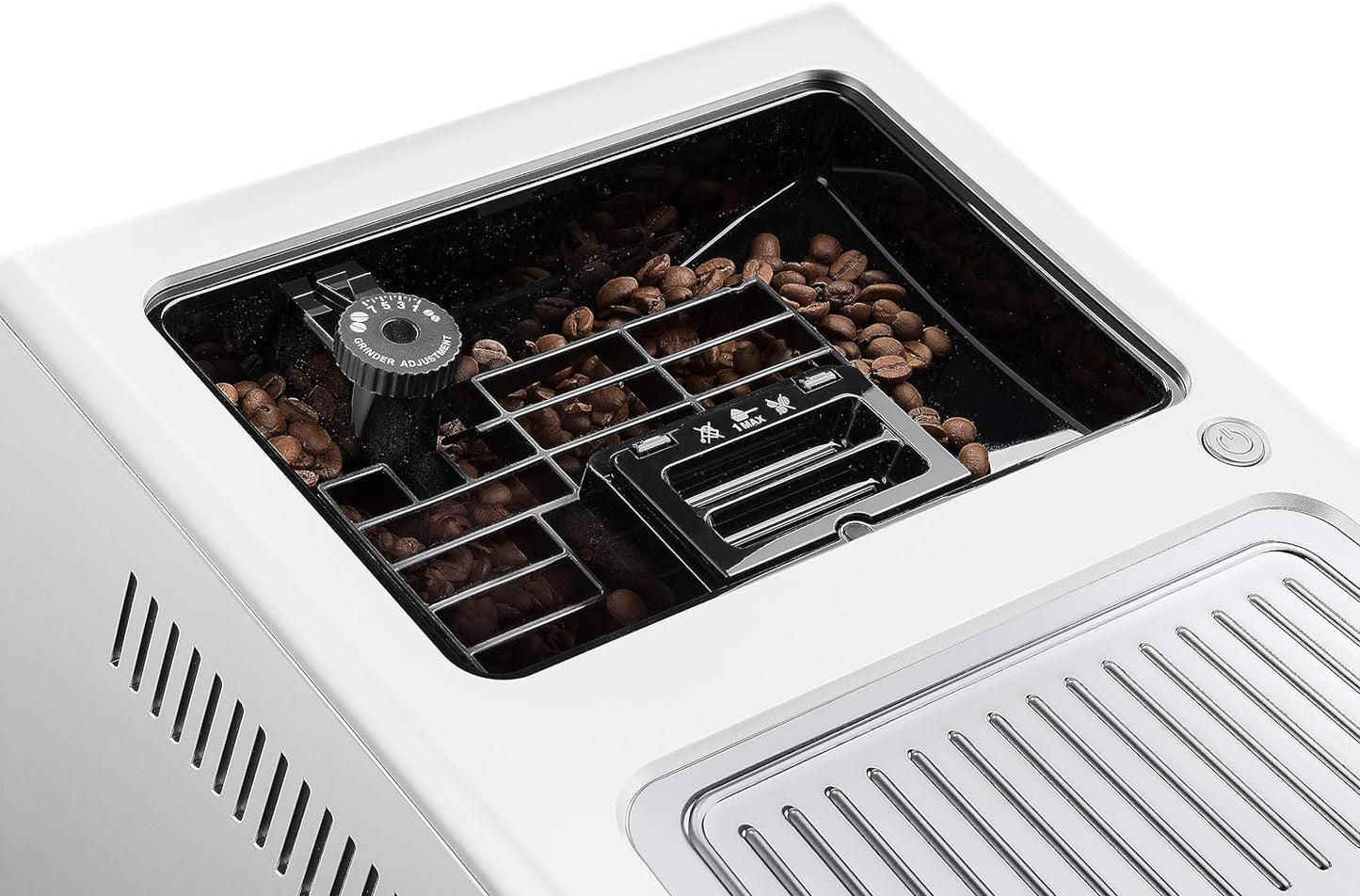De'Longhi PrimaDonna Class ECAM 550.65.W Kaffeevollautomat mit LatteCrema Milchsystem, Cappuccino und Espresso auf Knopfdruck, 3,5 Zoll TFT Farbdisplay und App-Steuerung, weiß