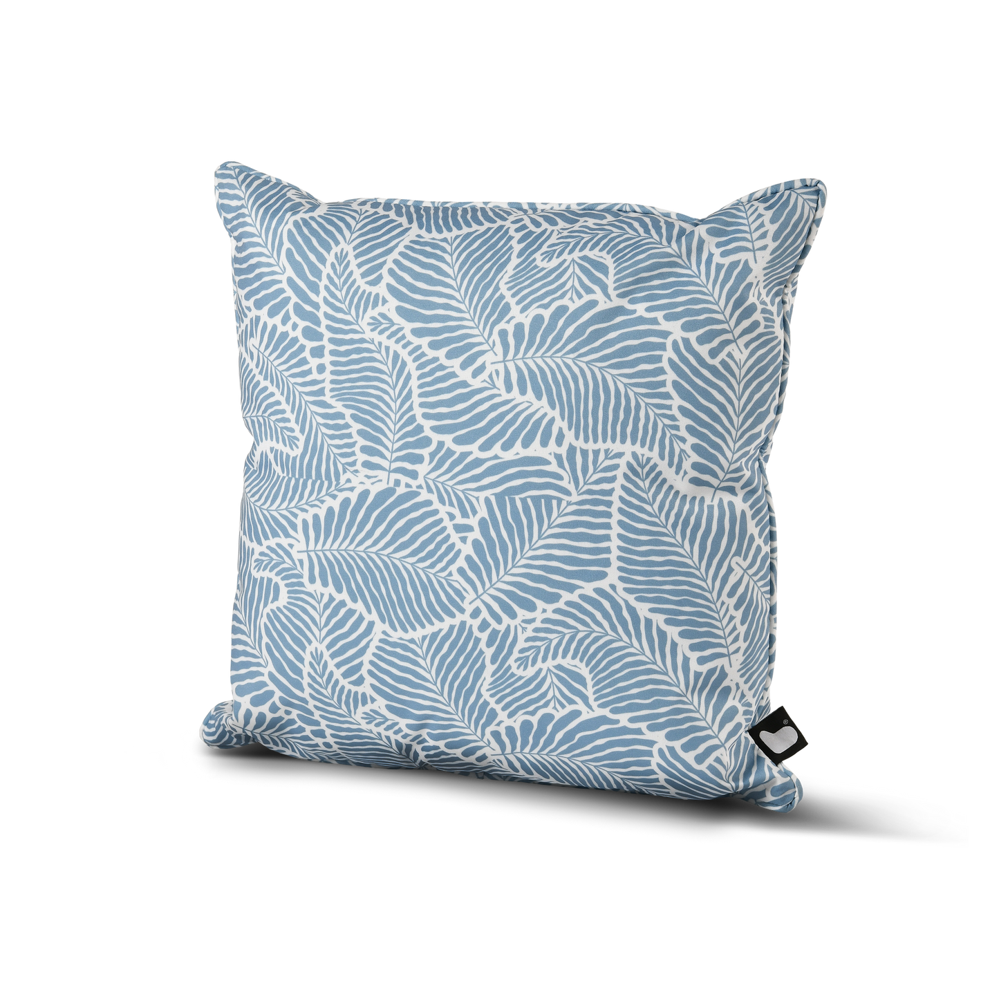 B Cushion Poplar Leaf Sea Blue